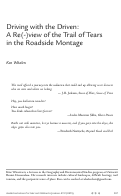 Cover page: Driving with the Driven: A Re(-)view of the Trail of Tears in the Roadside Montage