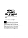 Cover page: Complex Subjects: Offshore Finance, Complexity Theory, and the Dispersion of the Modern