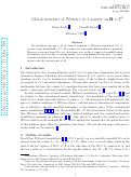 Cover page: GLOBAL STRUCTURE OF WITTEN 2+1 GRAVITY ON RXT(2)