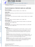 Cover page: Visual consequences of electronic reader use: a pilot study