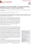 Cover page: Coinfections of Two Strains of NDM-1- and OXA-232-Coproducing Klebsiella pneumoniae in a Kidney Transplant Patient.