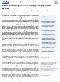 Cover page: Automotive braking is a source of highly charged aerosol particles.