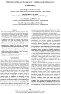 Cover page: Child-directed speech: the impact of variations in speaking rate on
word learning