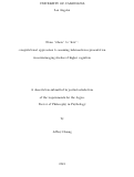 Cover page: From "where" to "how": computational approaches to assessing information representation in neuroimaging studies of higher cognition