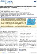 Cover page: Flow-Tube Investigations of Hypergolic Reactions of a Dicyanamide Ionic Liquid Via Tunable Vacuum Ultraviolet Aerosol Mass Spectrometry