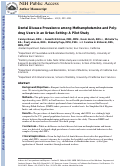 Cover page: Dental disease prevalence among methamphetamine and heroin users in an urban setting: a pilot study.