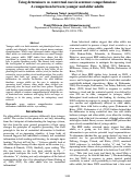 Cover page: Using determiners as contextual cues in sentence comprehension:
A comparison between younger and older adults