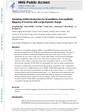 Cover page: Streaking artifact reduction for quantitative susceptibility mapping of sources with large dynamic range