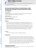 Cover page: Do Positive Perceptions of Correctional Staff Mitigate Institutional Violence Among Youthful Offenders?