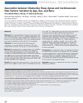 Cover page: Association between Obstructive Sleep Apnea and Cardiovascular Risk Factors-Variation By Age, Sex and Race: The Multi-Ethnic Study of Atherosclerosis (MESA)