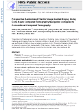 Cover page: Prospective Randomized Trial for Image-Guided Biopsy Using Cone-Beam CT Navigation Compared with Conventional CT