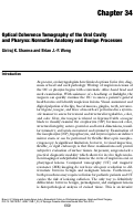 Cover page: Optical Coherence Tomography of the Oral Cavity and Pharynx: Normative Anatomy and Benign Processes