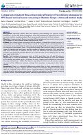 Cover page: Comparison of patient flow and provider efficiency of two delivery strategies for HPV-based cervical cancer screening in Western Kenya: a time and motion study