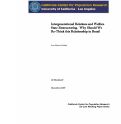 Cover page: Intergenerational Relations and Welfare State Restructuring.  Why Should We Re-think This Relationship in Brazil