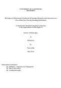 Cover page: The Impact of Performance Feedback on Treatment Integrity and Outcomes for a Class-Wide Peer Tutoring Reading Intervention