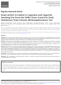 Cover page: Brain mGlu5 Is Linked to Cognition and Cigarette Smoking but Does Not Differ From Control in Early Abstinence From Chronic Methamphetamine Use.