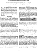 Cover page: A computational model for decision tree search