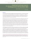 Cover page: Regulating the landscape of protest: The National Park Service National Capital Region as testing ground for First Amendment rights