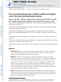 Cover page: The association between type 2 diabetes mellitus and bladder cancer risk among postmenopausal women