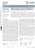 Cover page: Tipping the balance: theoretical interrogation of divergent extended heterolytic fragmentations