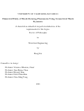 Cover page: Numerical Study of Shock Focusing Phenomena Using Geometrical Shock Dynamics