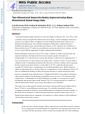 Cover page: Two-dimensional breast dosimetry improved using three-dimensional breast image data