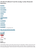 Cover page: Chemical Feedback From Decreasing Carbon Monoxide Emissions