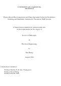 Cover page: Physics-Based Electromigration and Time Dependent Dielectric Breakdown Modeling and Reliability Analysis for Nanometer VLSI Circuits