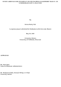 Cover page: Study Abroad and Its Impact on Leadership Skills: An Undergraduate's Analysis