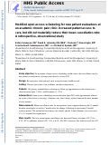 Cover page: Modified open-access scheduling for new patient evaluations at an academic chronic pain clinic increased patient access to care, but did not materially reduce their mean cancellation rate: A retrospective, observational study