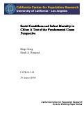 Cover page: Social Conditions and Infant Mortality in China: A Test of the Fundamental Cause