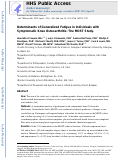 Cover page: Determinants of generalized fatigue in individuals with symptomatic knee osteoarthritis: The MOST Study