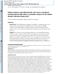 Cover page: Global, regional, and national levels and causes of maternal mortality during 1990–2013: a systematic analysis for the Global Burden of Disease Study 2013