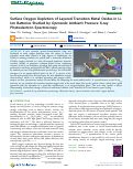 Cover page: Surface Oxygen Depletion of Layered Transition Metal Oxides in Li-Ion Batteries Studied by Operando Ambient Pressure X‑ray Photoelectron Spectroscopy