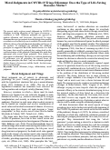 Cover page: Moral Judgments in COVID-19 Triage Dilemmas: Does the Type of Life-Saving Resource Matter?