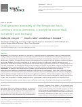 Cover page: Draft genome assembly of the Bengalese finch, Lonchura striata domestica, a model for motor skill variability and learning