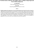 Cover page: The Intervention of Affective and Cognitive Theory of Mind on Impacting SocialNorm Violation Judgements