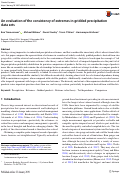 Cover page: An evaluation of the consistency of extremes in gridded precipitation data sets