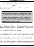 Cover page: Child with Closed Head Injury and Persistent Vomiting