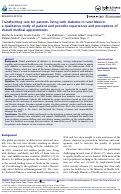 Cover page: Transforming care for patients living with diabetes in rural Mexico: a qualitative study of patient and provider experiences and perceptions of shared medical appointments