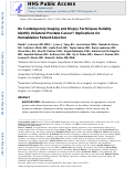 Cover page: Do contemporary imaging and biopsy techniques reliably identify unilateral prostate cancer? Implications for hemiablation patient selection.