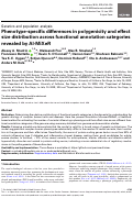 Cover page: Phenotype-specific differences in polygenicity and effect size distribution across functional annotation categories revealed by AI-MiXeR