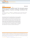 Cover page: Multi-functional anodes boost the transient power and durability of proton exchange membrane fuel cells