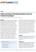 Cover page: Status and Trends of Breeding Ardeidae in the San Francisco Bay Region