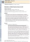 Cover page: Medications and Diet