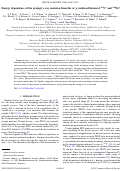 Cover page: Energy dependence of the prompt γ-ray emission from the (d,p)-induced fission of U*234 and Pu*240