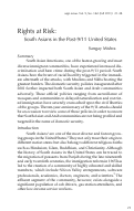 Cover page: Rights at Risk: South Asians in the Post-9/11 United States