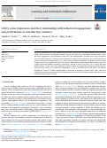 Cover page: Utility value trajectories and their relationship with behavioral engagement and performance in introductory statistics