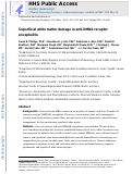 Cover page: Superficial white matter damage in anti-NMDA receptor encephalitis