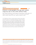 Cover page: Extreme oceanographic forcing and coastal response due to the 2015-2016 El Nino